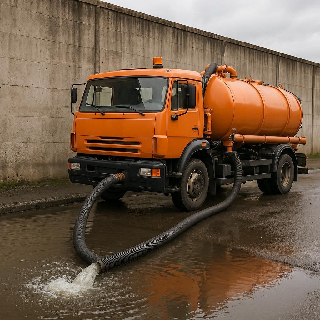 Откачка воды в Волосове