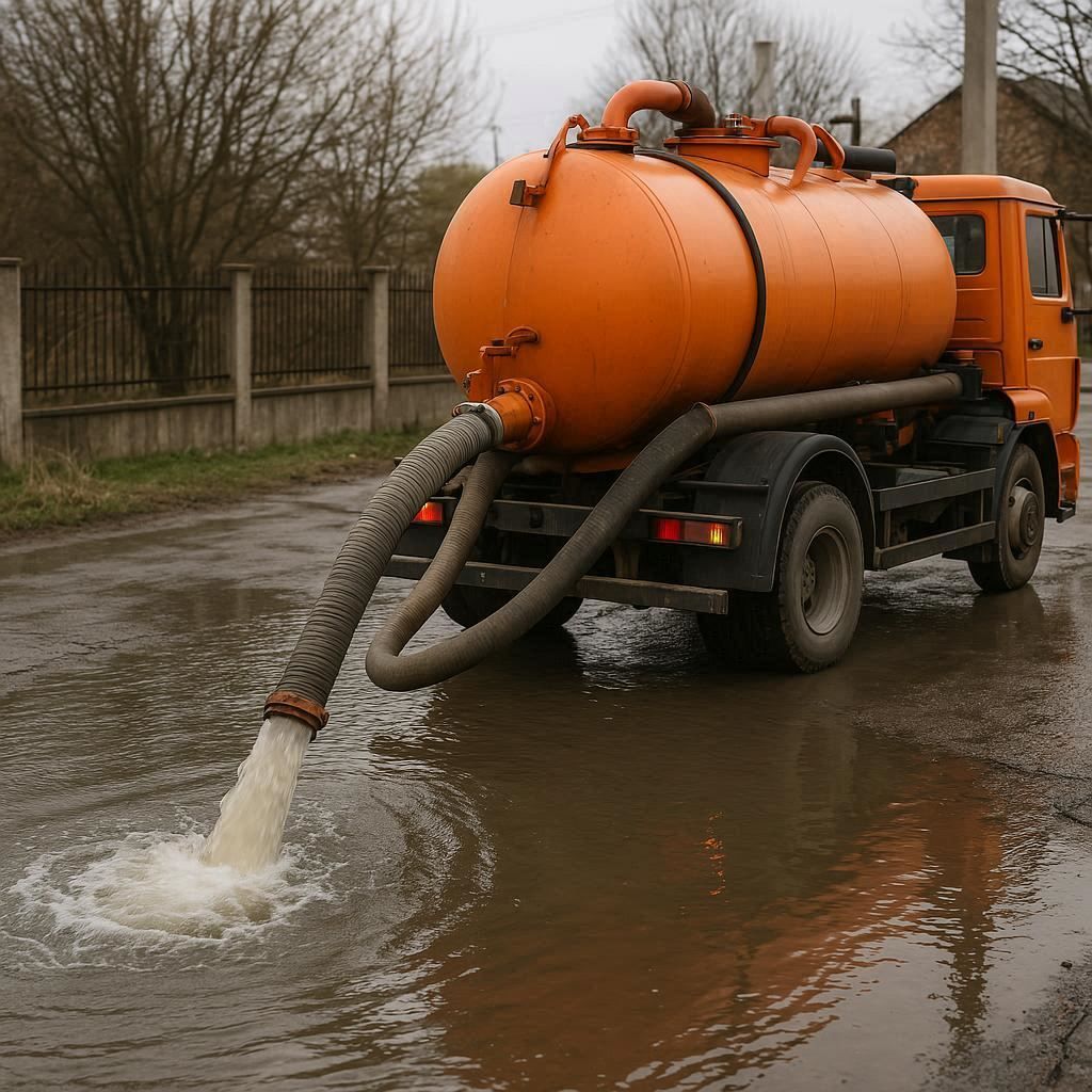 Откачка воды в Волосове
